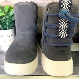 ❤️NEW!!!❤️UGG Ankle Gray Booth with Upper Lining. 🎄🎄🎄🎄FREE SHIPPING!🎄🎄🎄🎄